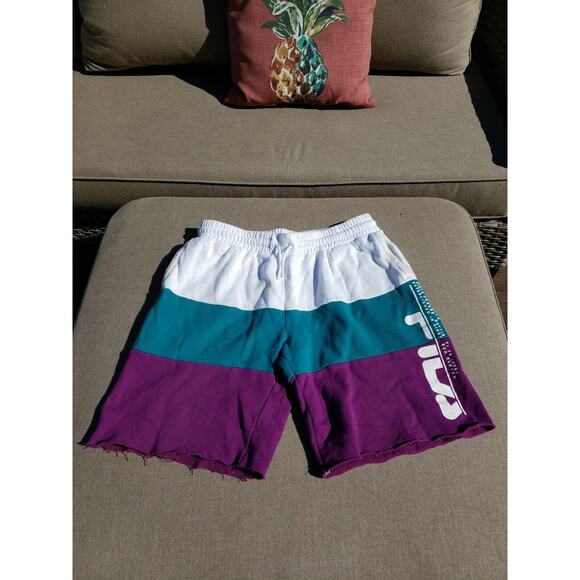 Fila Stu Shorts Men's Tri-Color Fleece Color Block size L - Picture 1 of 11